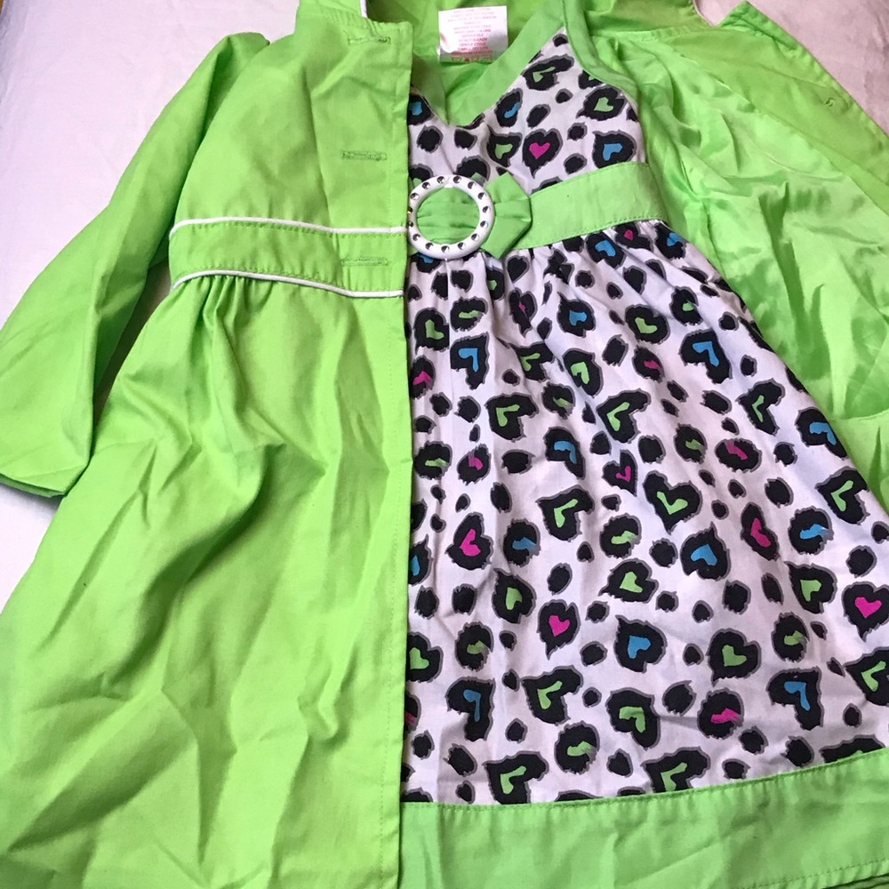 toddler girl fun animal coat and dress set